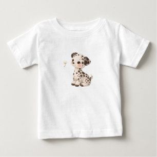 Camiseta Para Bebê Camiseta de Bebê Cachorrinho – Bebês Fofos Manchad