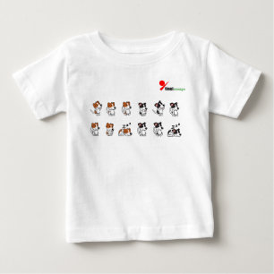 Camiseta Para Bebê Camiseta de Bebê Cachorro Adorável