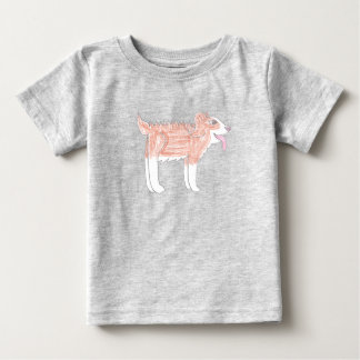 Camiseta Para Bebê Camiseta de Bebê Cachorro Feliz