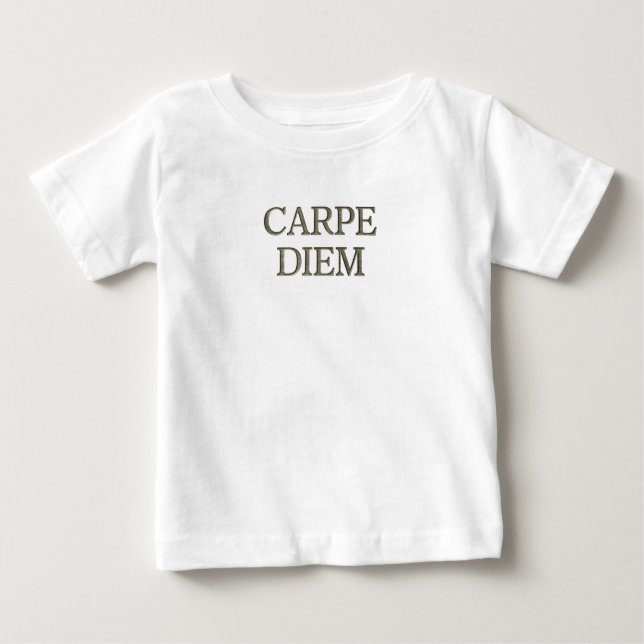 Camiseta Para Bebê Camiseta de bebê Carpe Diem (Frente)