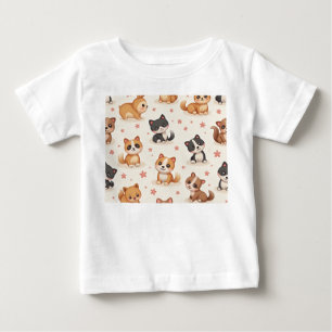 Camiseta Para Bebê camiseta de bebê catdog