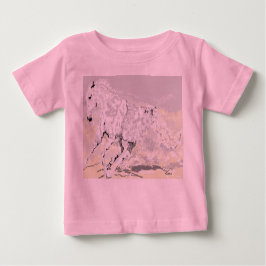 Camiseta Para Bebê Camiseta de Bebê Cavalo Branco