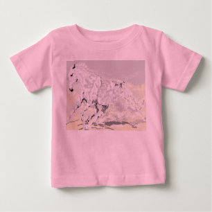Camiseta Para Bebê Camiseta de Bebê Cavalo Branco