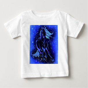 Camiseta Para Bebê Camiseta de Bebê Cavalo Corrente