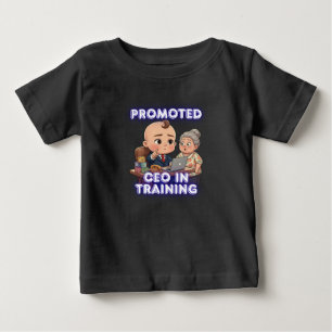 Camiseta Para Bebê Camiseta de Bebê CEO em Treinamento – Presente Div