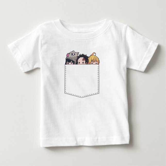 Camiseta Para Bebê Camiseta de Bebê Cheia de Caçadores de Demônios (Frente)