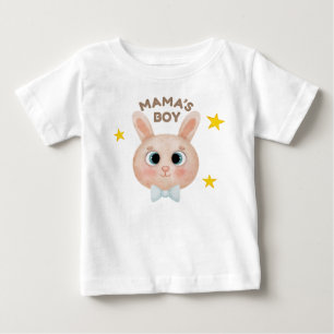 Camiseta Para Bebê Camiseta de Bebê Coelho Menino da Mamãe Bonitinho,
