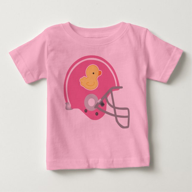 Camiseta Para Bebê Camiseta De Bebê Com Capacete De Futebol (Frente)