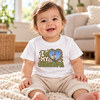 Camiseta Para Bebê Camiseta de Bebê com Foto Personalizada 'Eu Amo Me