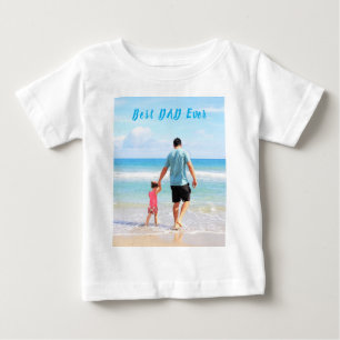 Camiseta Para Bebê Camiseta de Bebê com Foto Personalizada Texto Melh