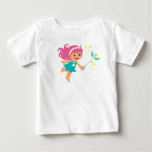 Camiseta Para Bebê Camiseta de bebê com menina fada