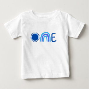 Camiseta Para Bebê Camiseta de bebê com um único primeiro aniversario