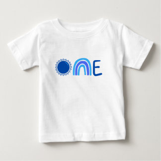 Camiseta Para Bebê Camiseta de bebê com um único primeiro aniversario