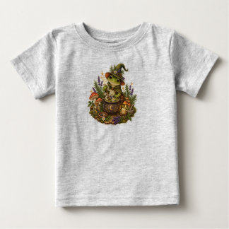 Camiseta Para Bebê Camiseta de Bebê da Bruxa do Sapo Cottagecore Fofa