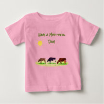 Camiseta de Bebê da Fazenda de Vaca Fofa