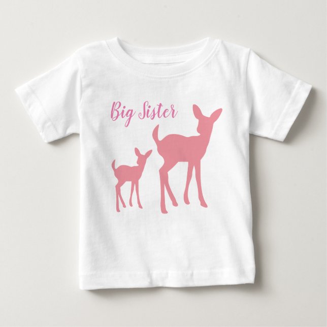 Camiseta Para Bebê Camiseta de Bebê da Irmã Maior (Frente)