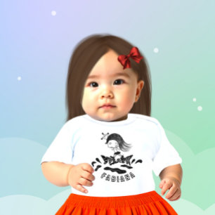 Camiseta Para Bebê Camiseta de bebê da princesa correndo