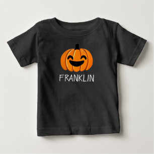 Camiseta Para Bebê Camiseta De Bebê De Abóbora! Nome Personalizável