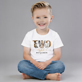 Camiseta Para Bebê Camiseta de bebê de dois anos selvagem na selva