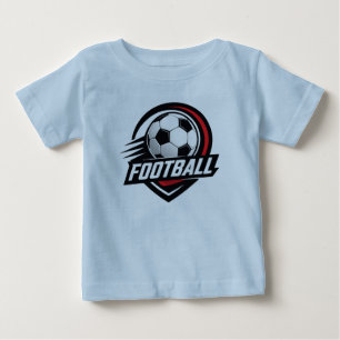 Camiseta Para Bebê Camiseta de Bebê de Futebol Lindo Conjunto de Est