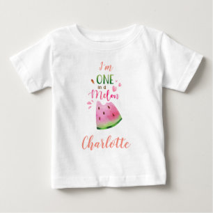 Camiseta Para Bebê Camiseta de bebê de melão Uma em camiseta de mel