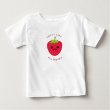 Camiseta de Bebê de Morango