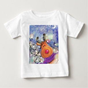Camiseta Para Bebê Camiseta de Bebê de Natal