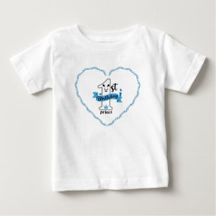 Camiseta Para Bebê Camiseta de Bebê de Primeiro Aniversário Little Pr