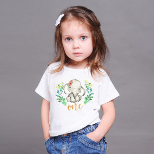 Camiseta Para Bebê Camiseta de bebê de um primeiro aniversario selva