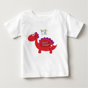 Camiseta Para Bebê Camiseta de Bebê Dinossauro Super Bonita