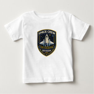 Camiseta Para Bebê Camiseta de Bebê Divisão de Exploração da Tripulaç