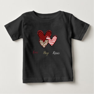 Camiseta Para Bebê Camiseta de bebê do dia dos namorados selvagem