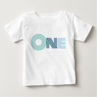 Camiseta de Bebê do Primeiro Aniversário do Mod