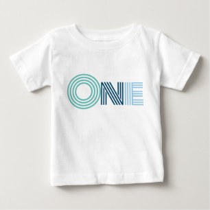 Camiseta Para Bebê Camiseta de Bebê do Primeiro Aniversário do Mod