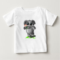 Camiseta de Bebê Elefante Bonito