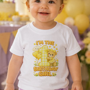 Camiseta Para Bebê Camiseta de Bebê Eu Sou a Menina do Aniversário