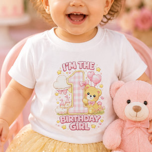 Camiseta Para Bebê Camiseta de Bebê Eu Sou a Menina do Aniversário