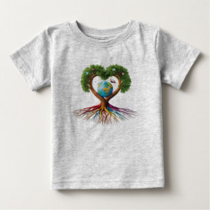 Camiseta Para Bebê Camiseta de Bebê Família de Elefante Fofo
