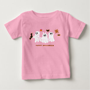 Camiseta Para Bebê Camiseta de Bebê Fantasmas Engraçados Posando Pa