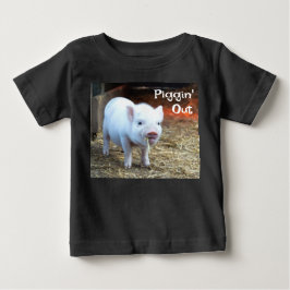 Camiseta Para Bebê Camiseta de Bebê Fazendo Bagunça na Fazenda