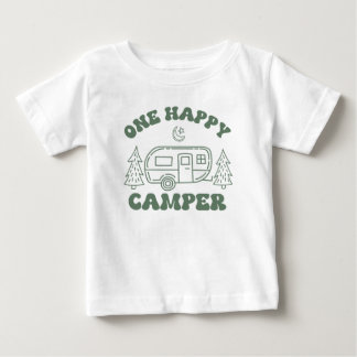 Camiseta Para Bebê Camiseta de Bebê Feliz Aventureiro – Acampamento R