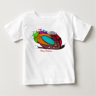 Camiseta Para Bebê Camiseta de Bebê Feliz Natal