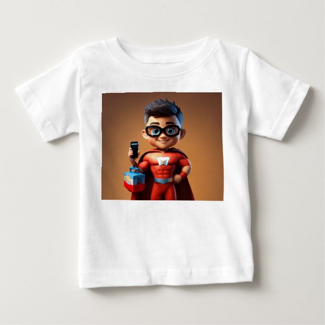 Camiseta Para Bebê Camiseta de bebê fofa (Frente)