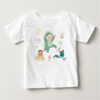 Camiseta Para Bebê Camiseta de Bebê Fofa – Blusa Infantil Macia e Con