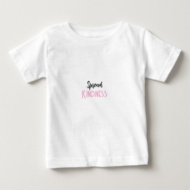 Camiseta Para Bebê Camiseta de Bebê Fofa Espalhe Bondade (Frente)