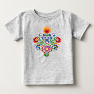 Camiseta Para Bebê Camiseta de bebê Folclórico