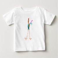 Camiseta de Bebê Galo Engraçado