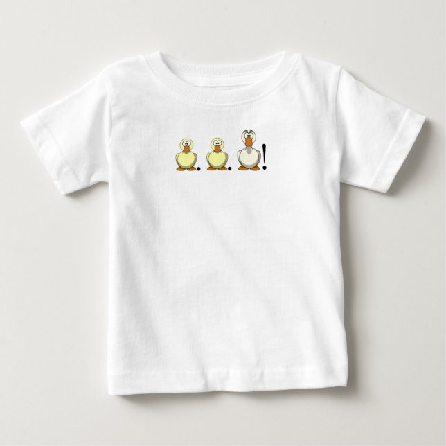Camiseta Para Bebê Camiseta de bebê ganso de pato (Frente)