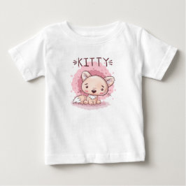 Camiseta Para Bebê Camiseta de Bebê Gatinho Fofo