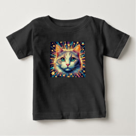 Camiseta Para Bebê Camiseta de bebê gato fofo!